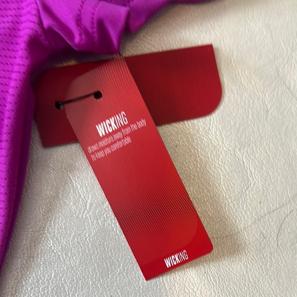 Fila Purple V-Neck Tee and Black Shorts Set - Picture 4 of 7